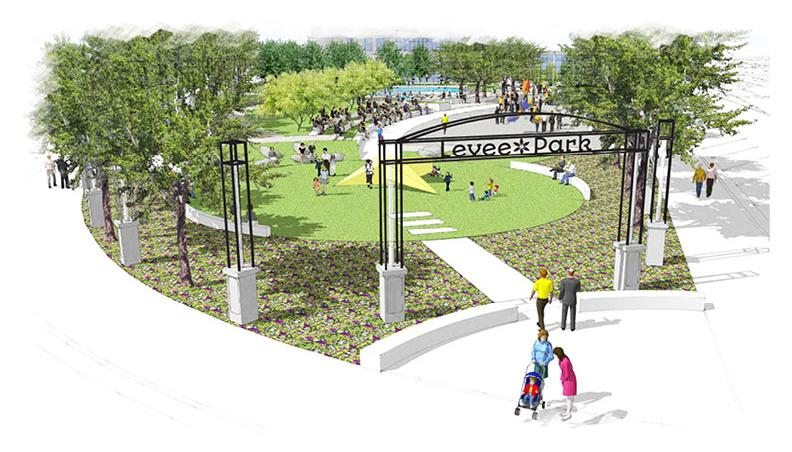 Levee Park rendering